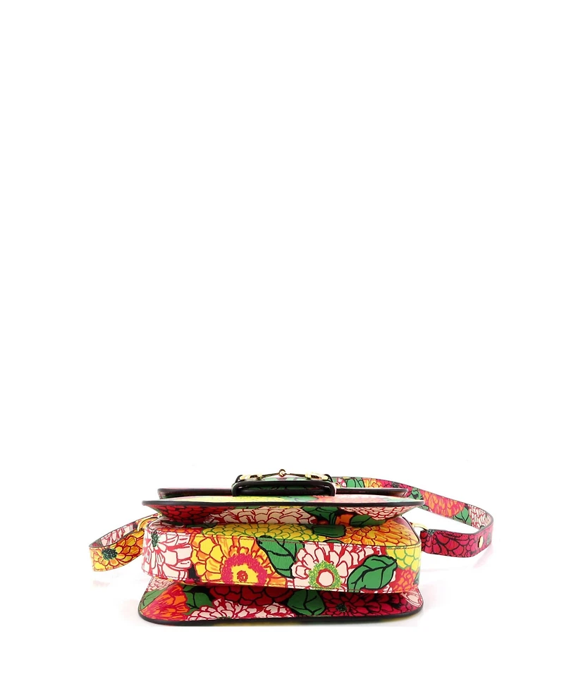 Pre-Owned Gucci Small Horsebit 1955 Shoulder Bag Printed Leather