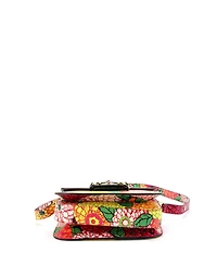 Pre-Owned Gucci Small Horsebit 1955 Shoulder Bag Printed Leather