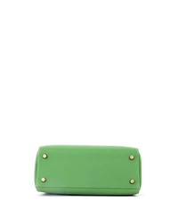 Pre-Owned HERMES Kelly 25 Handbag Green Togo with Gold Hardware