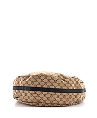 Pre-Owned Gucci Large Twins Hobo Gg Canvas