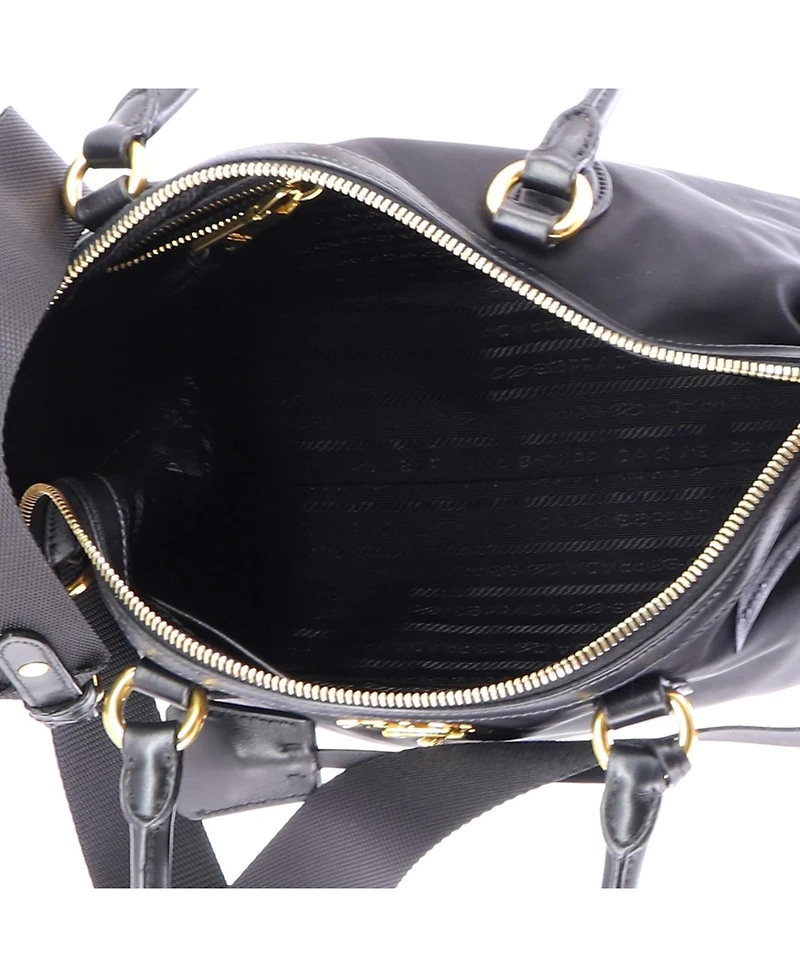 Pre-Owned Prada Small Convertible Zip Tote Tessuto