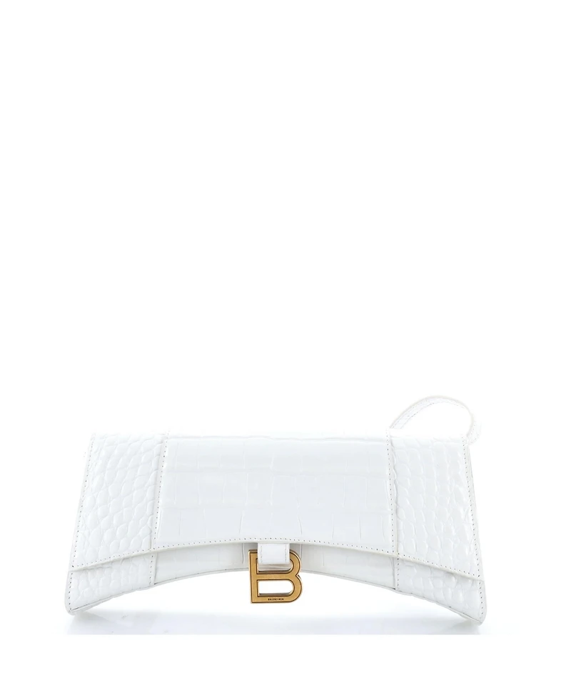 Pre-Owned Balenciaga Hourglass Stretch Sling Bag Embossed Leather
