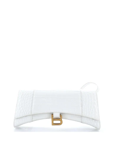 Pre-Owned Balenciaga Hourglass Stretch Sling Bag Embossed Leather