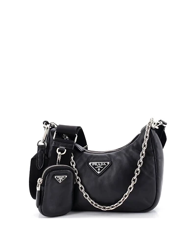 Pre-Owned Prada Small Re-Edition 2005 Shoulder Bag Nappa Leather