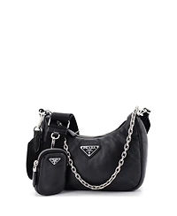 Pre-Owned Prada Small Re-Edition 2005 Shoulder Bag Nappa Leather