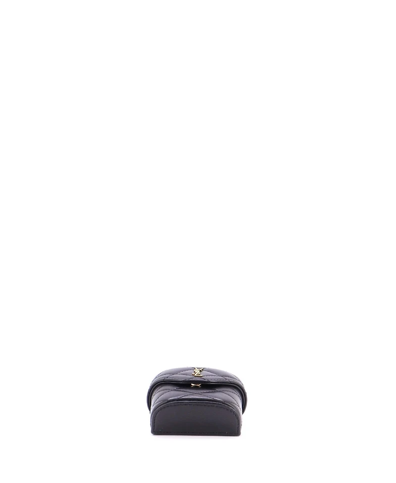 Pre-Owned Saint Laurent June Box Bag Charm Quilted Leather