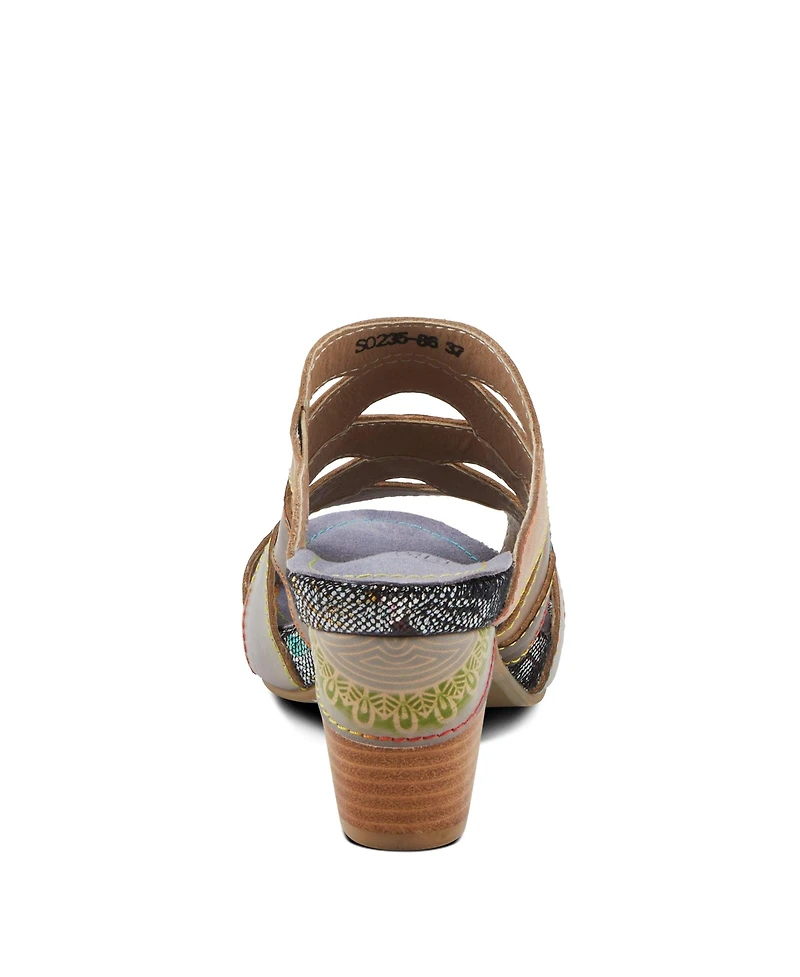 L'Artiste By Spring Step Pita Strappy Sandal Leather with Upper