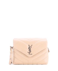 Pre-Owned Saint Laurent Toy Loulou Shoulder Bag Matelasse Chevron Leather