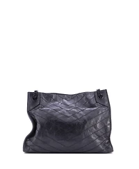 Pre-Owned Saint Laurent Medium Niki Shopping Tote Matelasse Chevron Leather