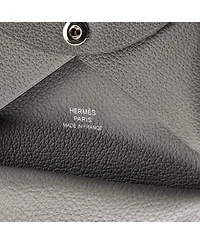 Pre-Owned HERMES Calvi Duo Card Holder Evercolor