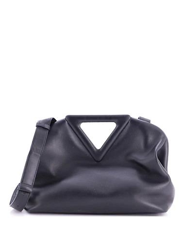 Pre-Owned Bottega Veneta Point Shoulder Bag Leather