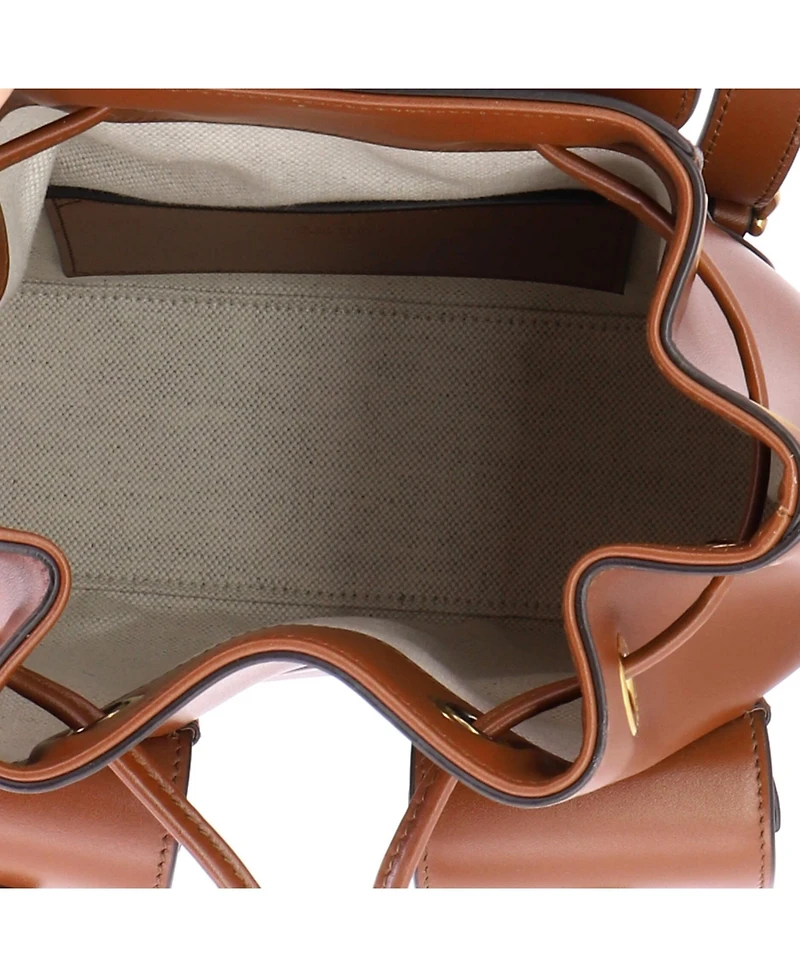 Pre-Owned Gucci Small Bamboo Backpack Leather