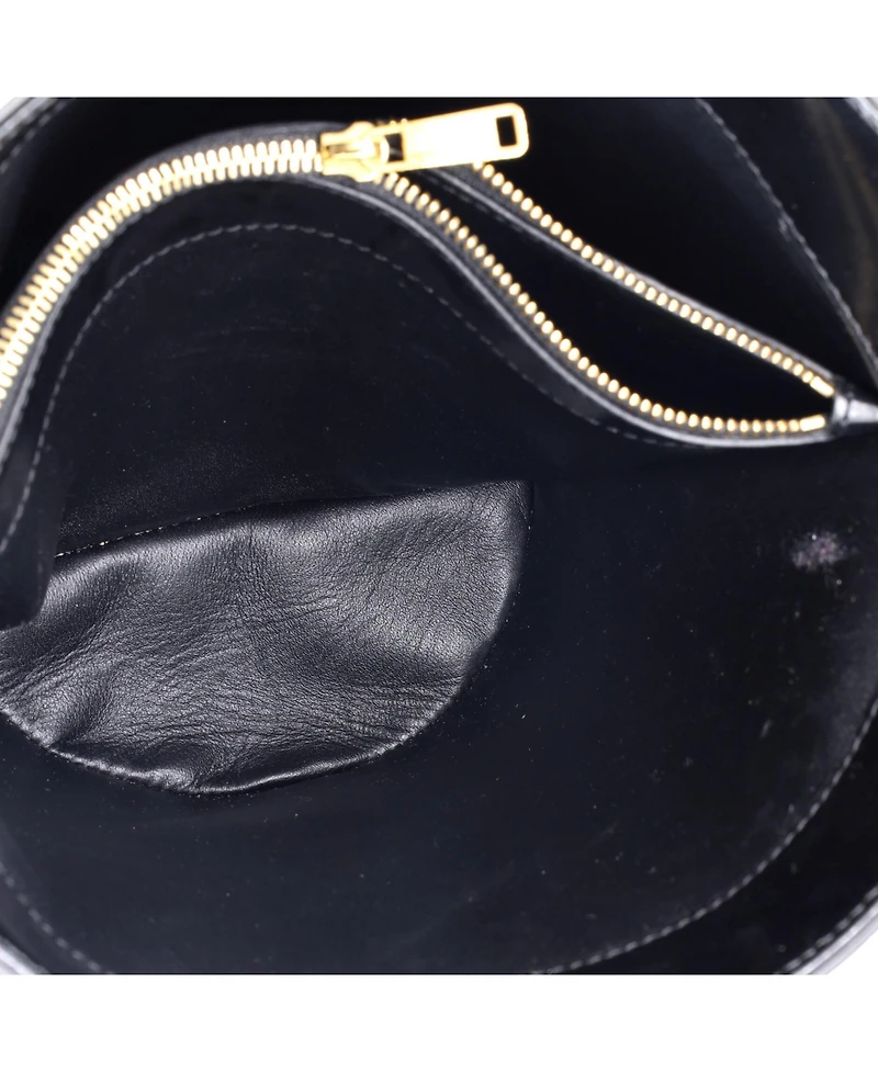 Pre-Owned Celine Triomphe Bucket Bag Shiny Calfskin