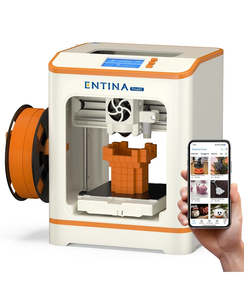Ltmate Mini 3D Printer, Fully Assembled, App and WiFi Control, Auto Leveling
