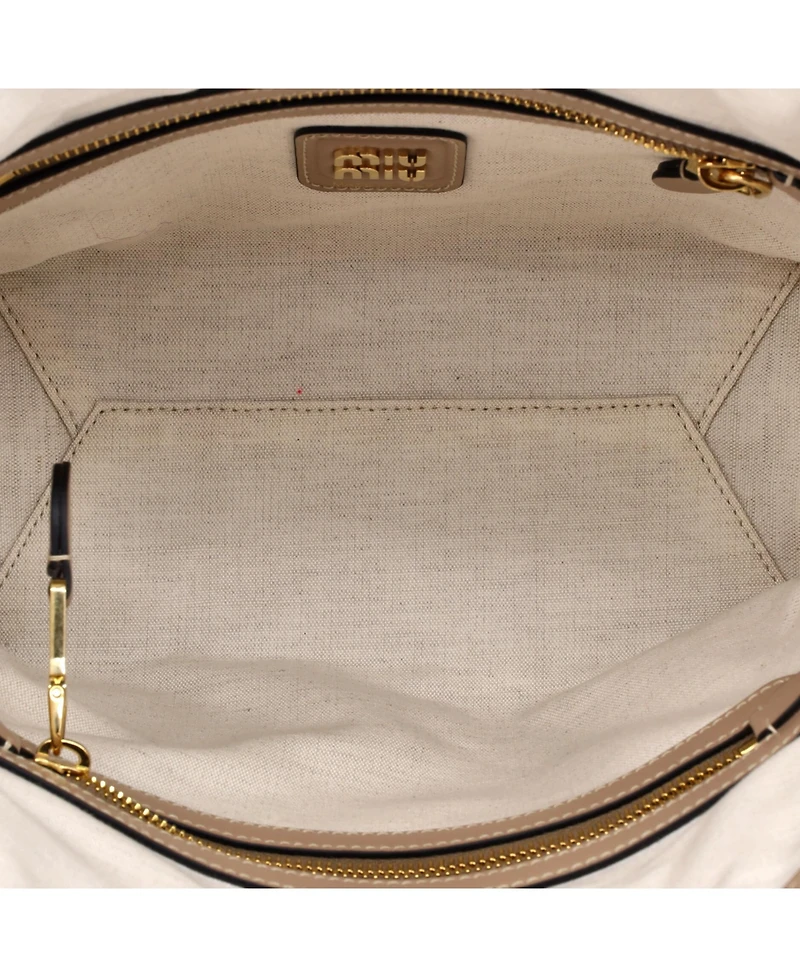 Pre-Owned Miu Miu Small Ivy Tote Bag Leather