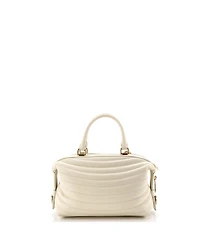Pre-Owned Salvatore Ferragamo Convertible Top Handle Bowling Bag Quilted Leather