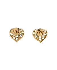 Pre-Owned Tiffany & Co Paloma Picasso Olive Leaf Heart Stud Earrings