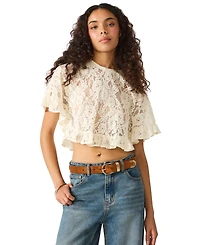 Steve Madden Feathered Edge Stitched Belt