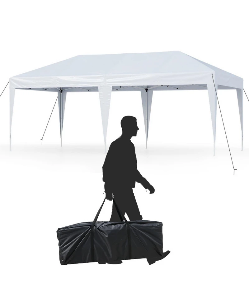 Sugift 10 x 20 Feet Pop Up Canopy Tent with Carry Bag for Party Bbq
