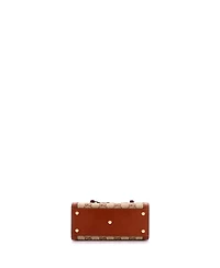 Pre-Owned Gucci Mini Diana Nm Bamboo Handle Tote Crystal Embellished Gg Canvas