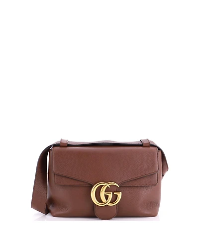 Pre-Owned Gucci Small Gg Marmont Shoulder Bag Leather