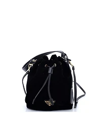 Pre-Owned Prada Mini Top Handle Bucket Bag Velvet