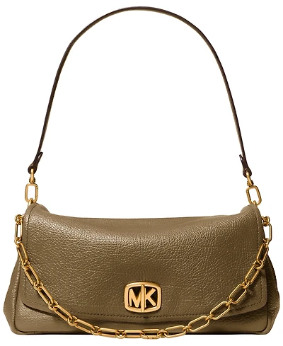 Michael Kors Bryant Convertible Chain Leather Medium Shoulder Handbag