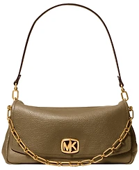 Michael Kors Bryant Convertible Chain Leather Medium Shoulder Handbag