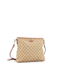 Pre-Owned Gucci Medium Flat Messenger Bag Gg Canvas