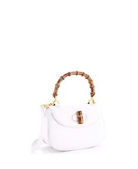 Pre-Owned Gucci Small Bamboo 1947 Top Handle Bag Leather