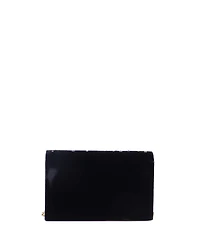 Pre-Owned Saint Laurent Classic Monogram Wallet on Chain Embellished Velvet