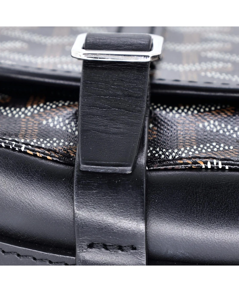 Pre-Owned Goyard Pm Belvedere Messenger Bag Coated Canvas with Leather