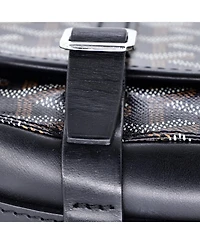 Pre-Owned Goyard Pm Belvedere Messenger Bag Coated Canvas with Leather