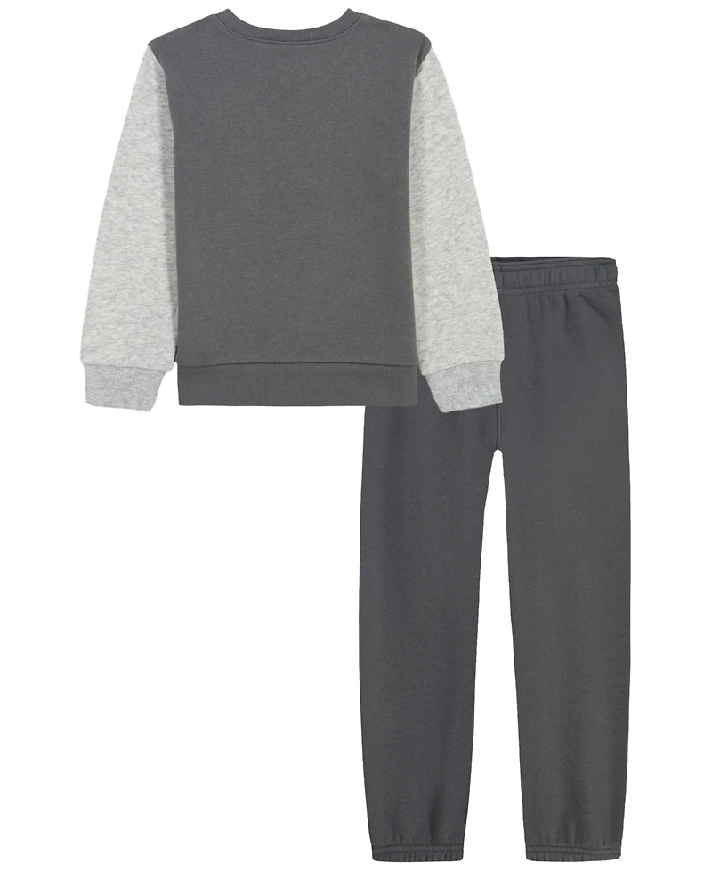 Under Armour Boys' 4-7 Long-Sleeve Sweatshirt and Pants, 2-Piece Set