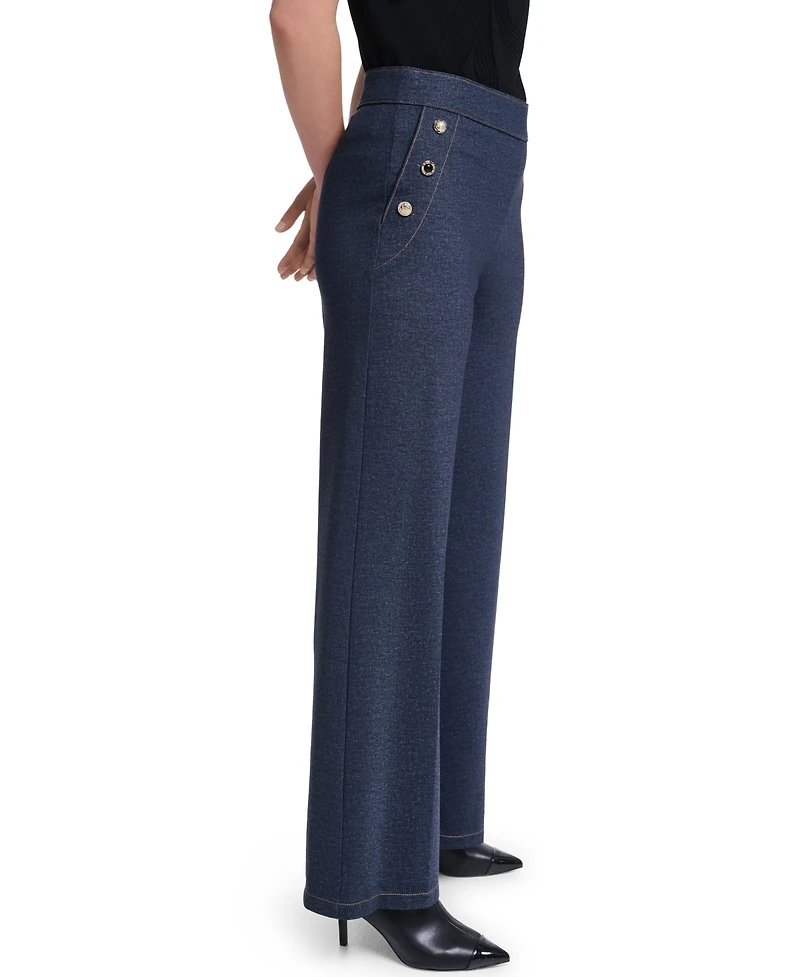 Karl Lagerfeld Paris Women's Knit Sailor Pants