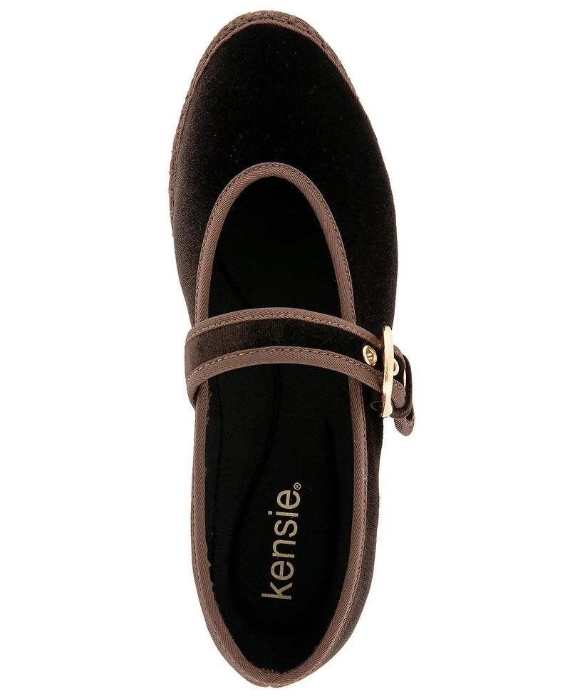 Kensie Women's Florence Velvet Mary Jane