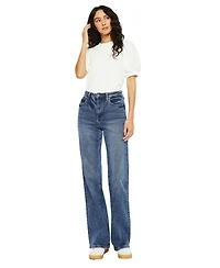 KanCan Women's Hailey High Rise 90's Flare Jeans