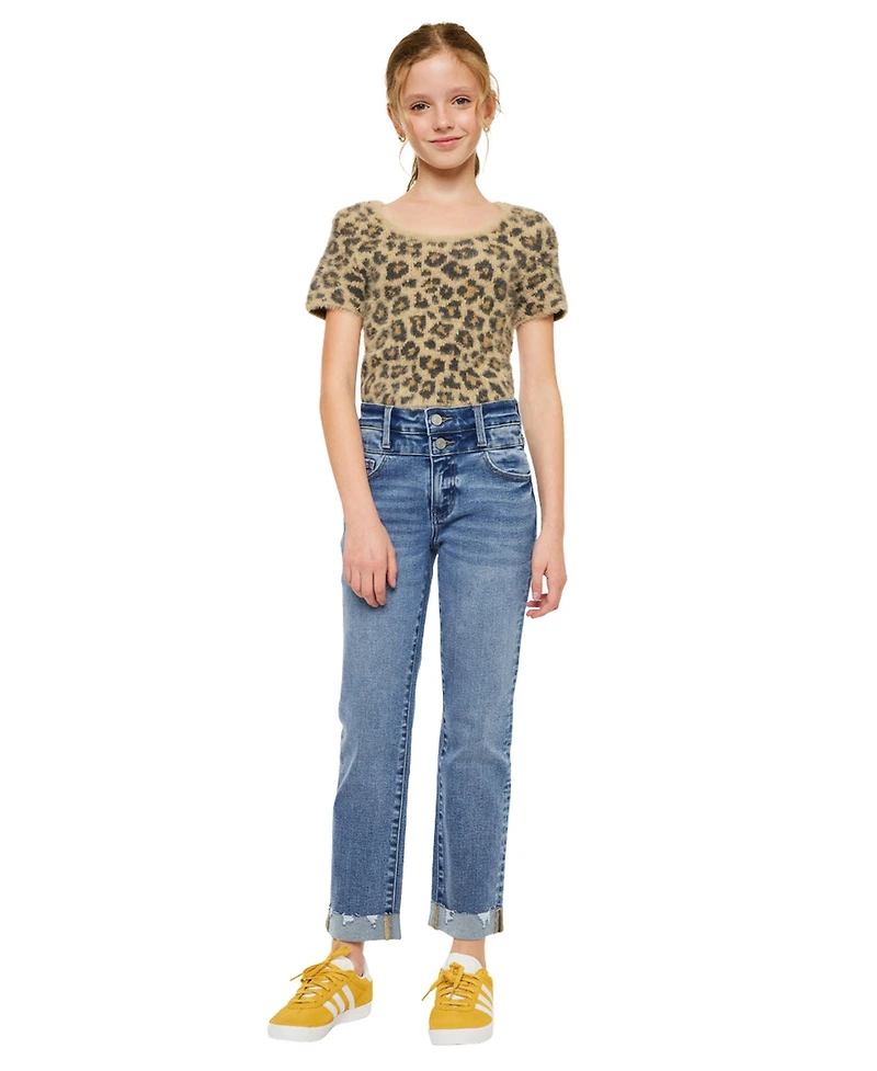 KanCan Big Girls Kate High Rise Slim Straight Jeans