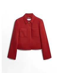 Hobbs London Women's Nessie Boxy Collard Jacket