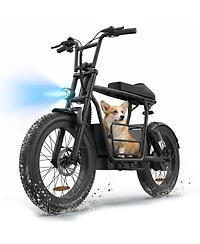 Caroma 500W Electric Scooter with Seat, 48V Battery 25 Mile Range, 20MPH Max Speed
