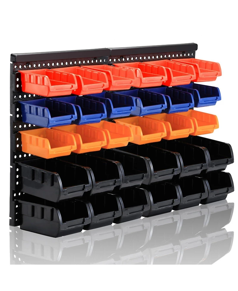 Xdovet Wall Mounted Storage Rack Bin Organizer Tool Holder