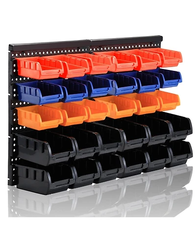 Xdovet Wall Mounted Storage Rack Bin Organizer Tool Holder
