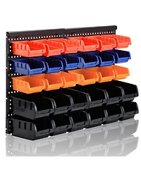 Xdovet Wall Mounted Storage Rack Bin Organizer Tool Holder