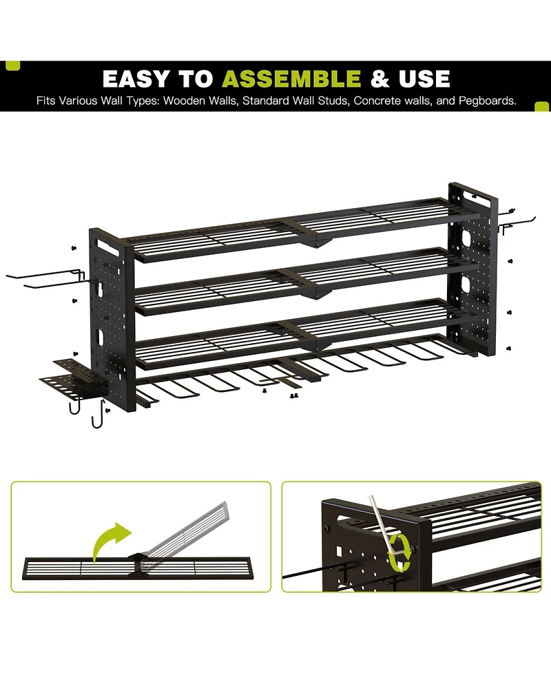 Xdovet Power Tool Organizer Wall Mount Drill Rack Holder