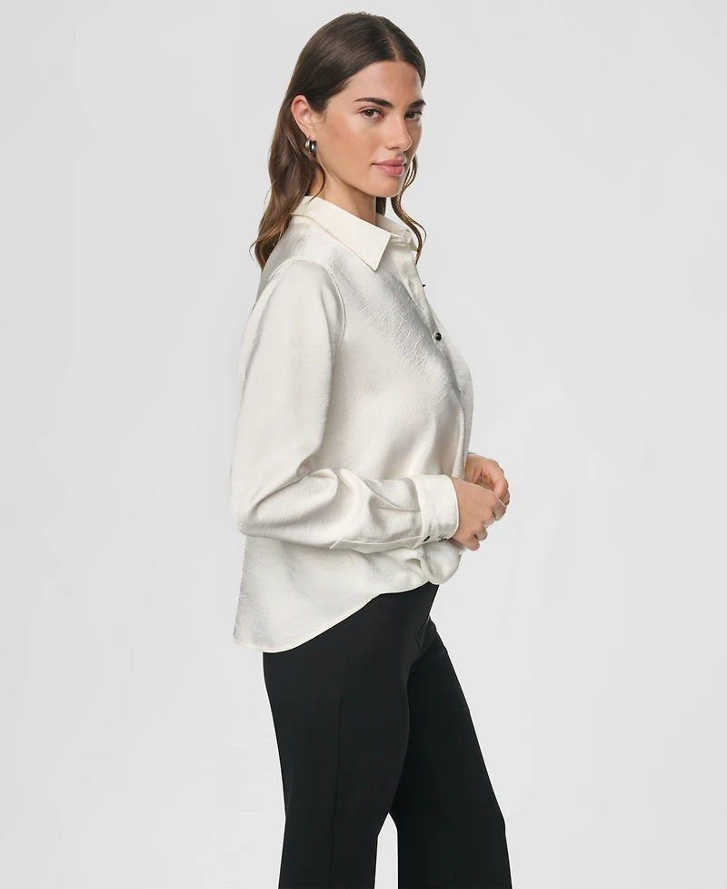 Dkny Women's Long-Sleeve Twist-Front Blouse