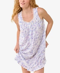 Eileen West Women's Sleeveless Pointelle Chemise Nightdress