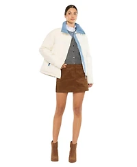 KanCan Women's Usa Yerba Relaxed Front-Snap Puffer Jacket
