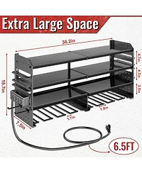 Xdovet Power Tool Organizer Wall Mount Charging Station Metal Drill Holder