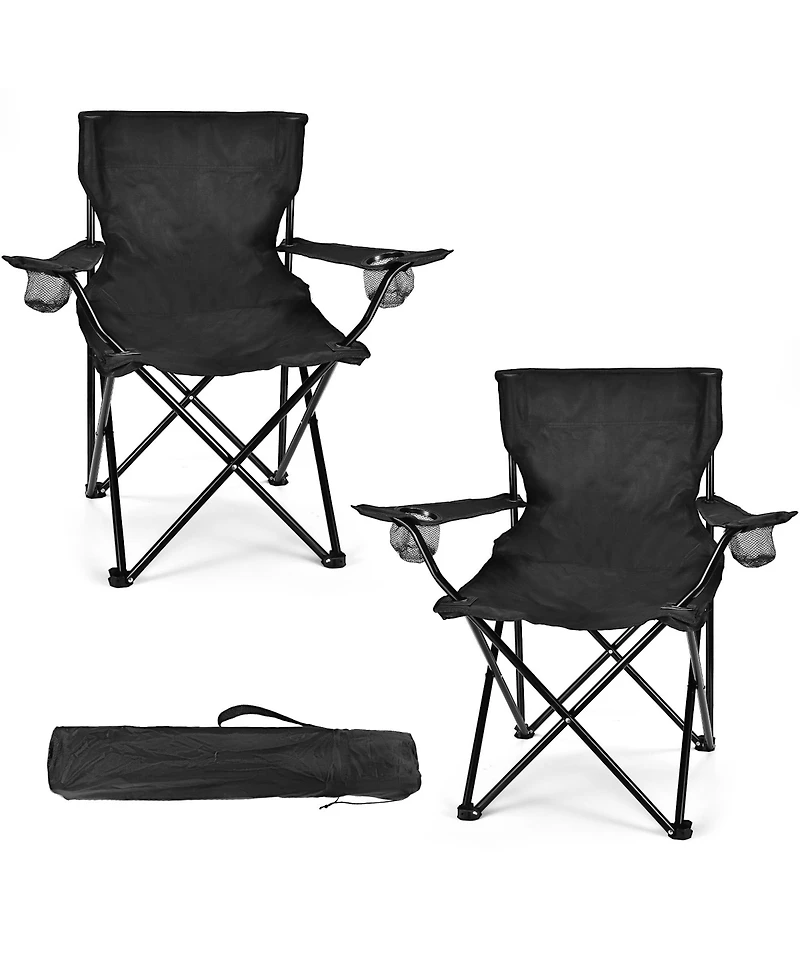 Aofar 2 Pack Camping Chairs Portable Foldable Beach Picnic Outdoor