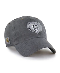 Carhartt x '47 Men's Charcoal Memphis Grizzlies Clean Up Adjustable Hat